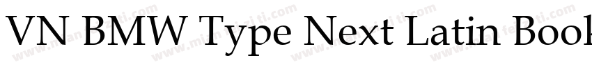 VN BMW Type Next Latin Book字体转换